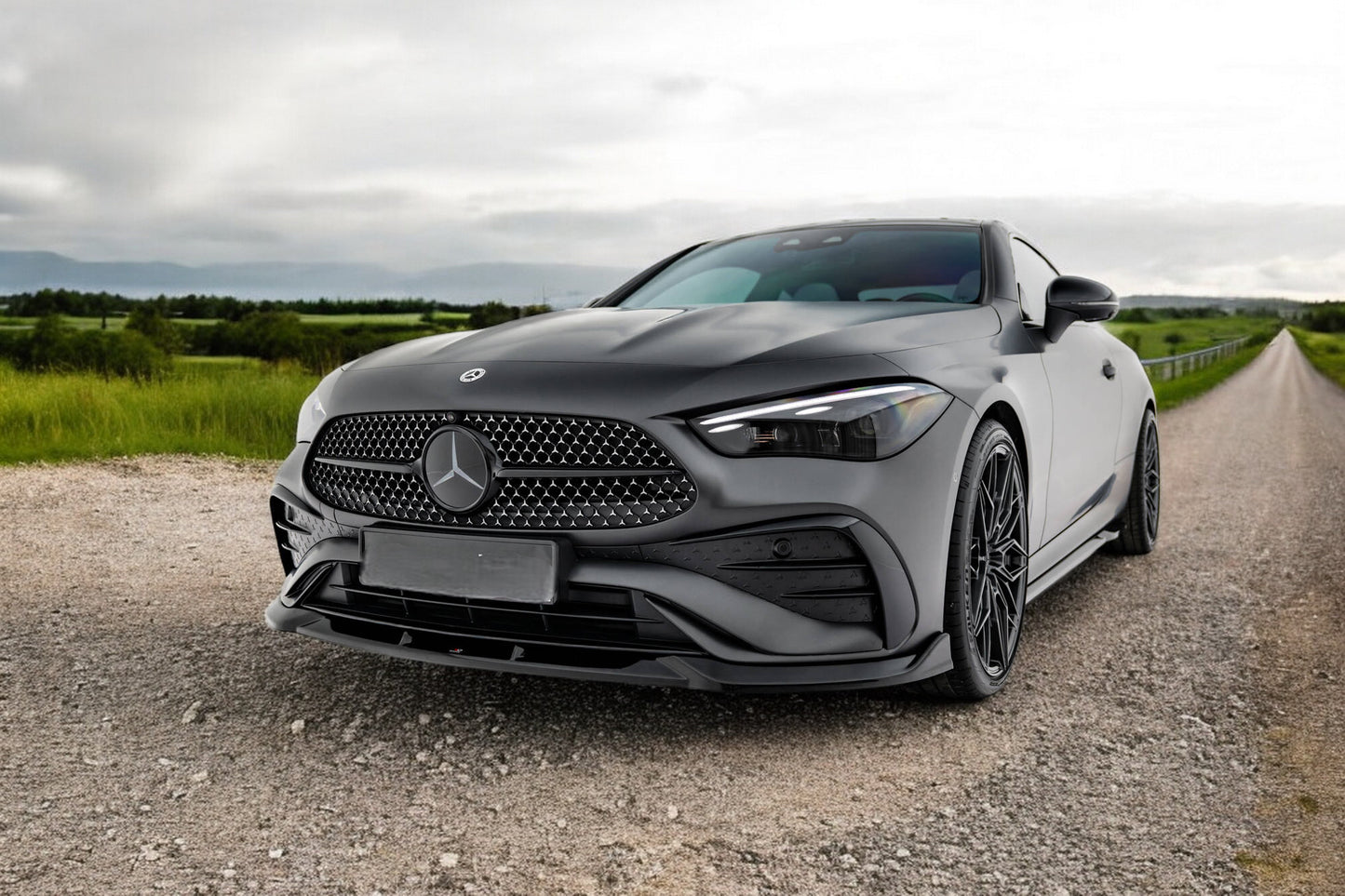 ⭐Splitter anteriore V.2 Adatto Per Mercedes-Benz CLE AMG-Line C236⭐