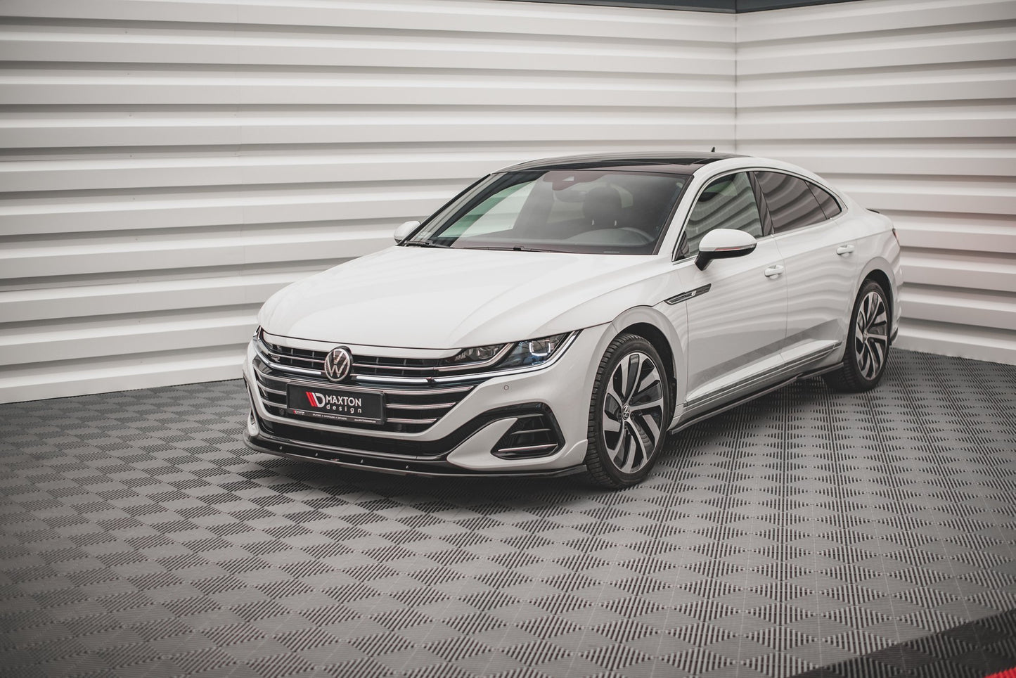 SPLITTER ANTERIORE V.2 ADATTO PER VOLKSWAGEN ARTEON R-LINE FACELIFT 2020-