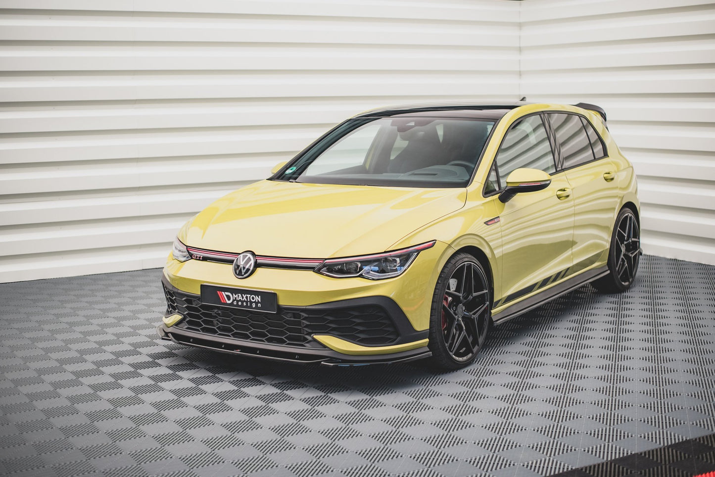 SPLITTER ANTERIORE ADATTO PER V.2 VOLKSWAGEN GOLF 8 GTI CLUBSPORT 2020