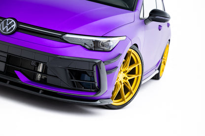 💫ART.9027 Splitter Anteriore V.2 per VW Golf R Hatchback Mk8 Facelift💫