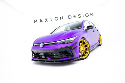 💫ART.9027 Splitter Anteriore V.2 per VW Golf R Hatchback Mk8 Facelift💫