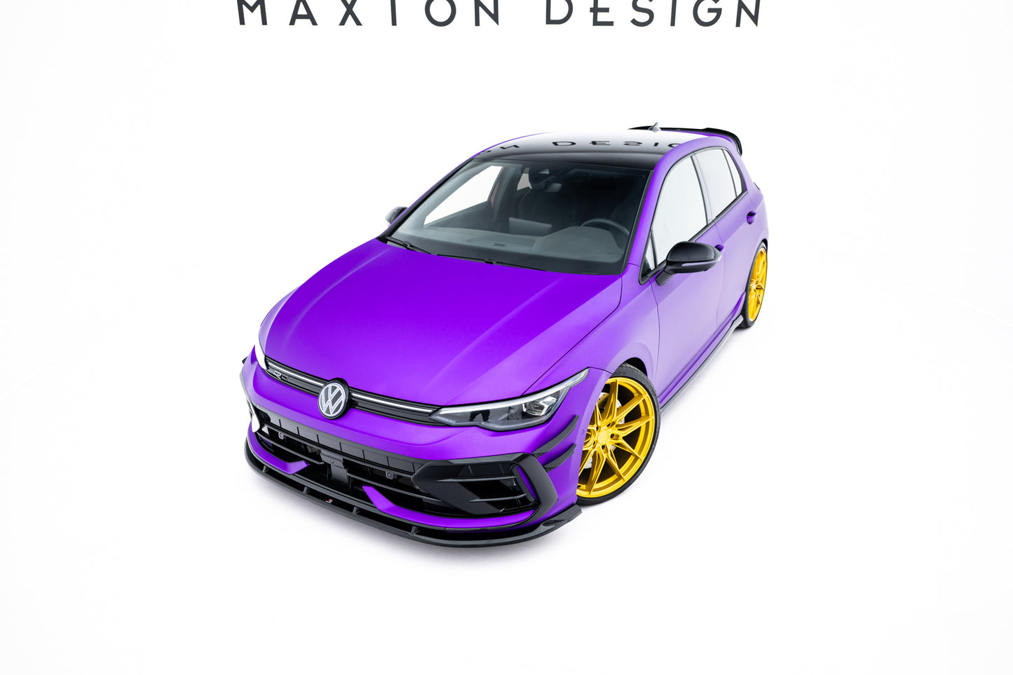 💫ART.9027 Splitter Anteriore V.2 per VW Golf R Hatchback Mk8 Facelift💫