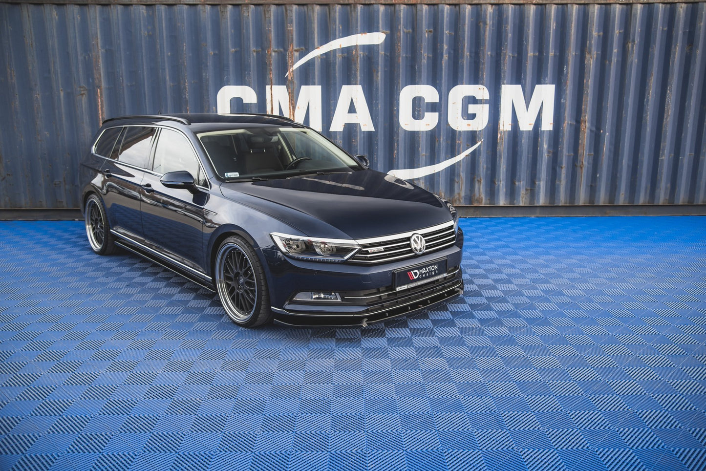 SPLITTER ANTERIORE V.2 adatto per VOLKSWAGEN PASSAT B8 2014-2019