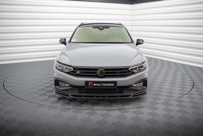 SPLITTER ANTERIORE V.2 adatto per VOLKSWAGEN PASSAT R-LINE B8 FACELIFT 2019-2023