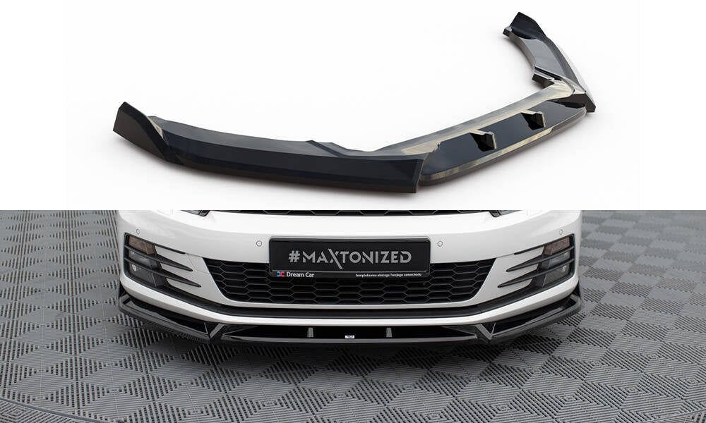 SPLITTER ANTERIORE V.2 adatto per VOLKSWAGEN SCIROCCO MK3 FACELIFT