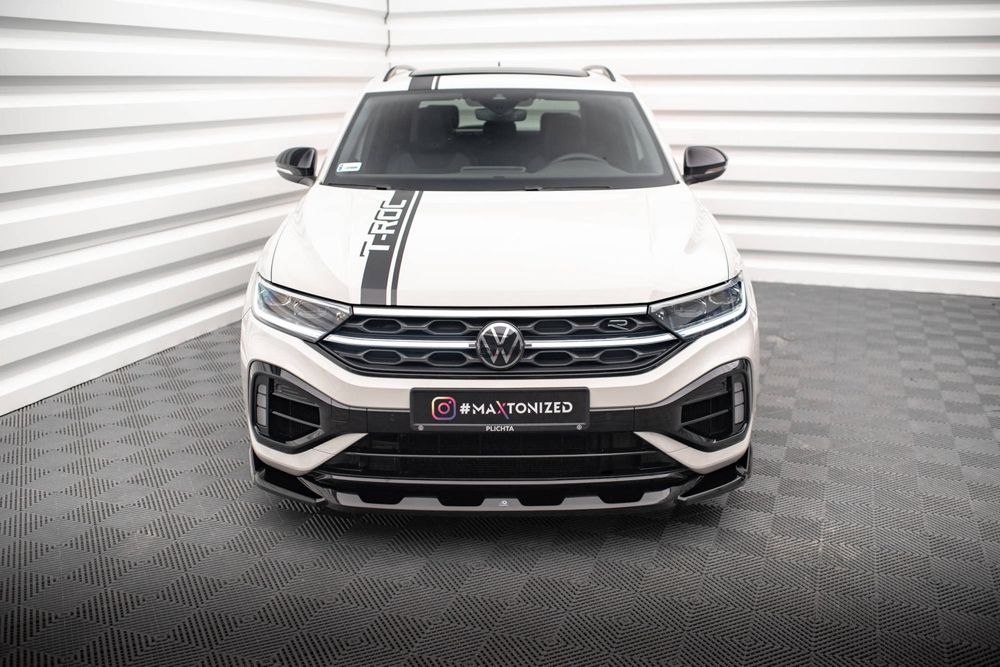 SPLITTER ANTERIORE V.2 adatto per VOLKSWAGEN T-ROC R / R-LINE MK1 FACELIFT