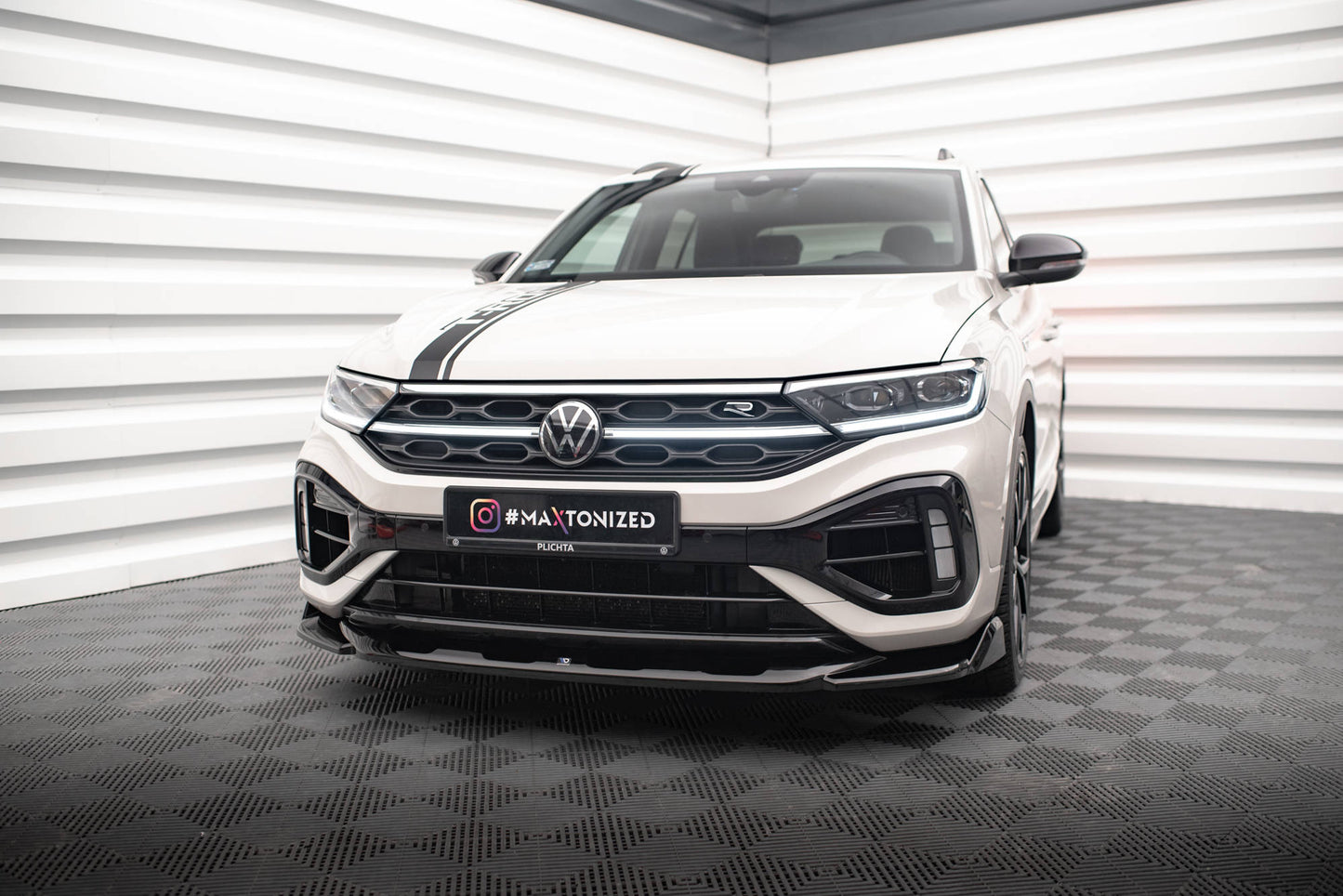 SPLITTER ANTERIORE V.2 adatto per VOLKSWAGEN T-ROC R / R-LINE MK1 FACELIFT