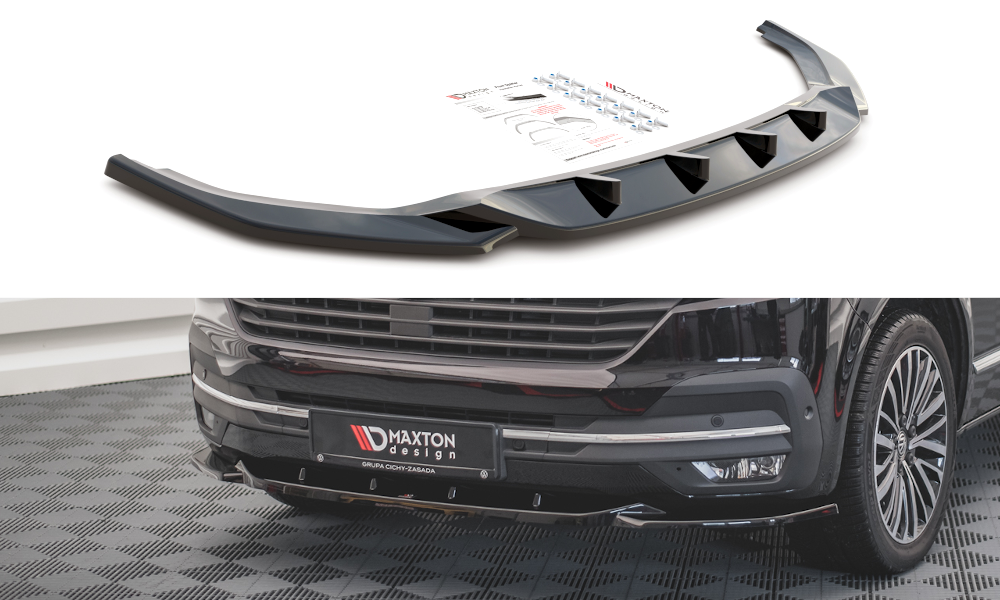 SPLITTER ANTERIORE V.2 adatto per VOLKSWAGEN T6 FACELIFT