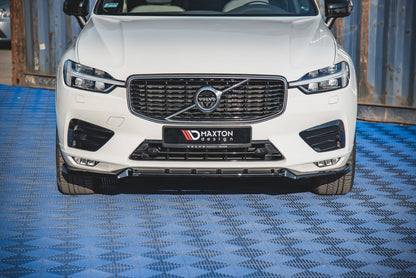 SPLITTER ANTERIORE adatto per V.2 VOLVO XC60 MK2 R-DESIGN 2017-2021