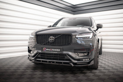 SPLITTER ANTERIORE adatto per V.2 VOLVO XC90 R-DESIGN MK2 FACELIFT  2019-