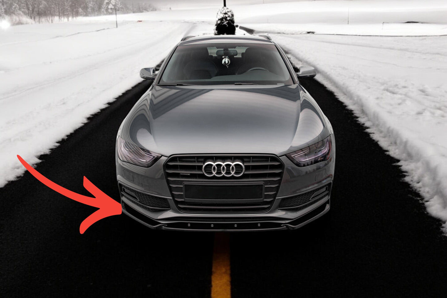 😍Splitter anteriore V.3 Adatto Per Audi A4 S-Line / S4 B8 Facelift😍