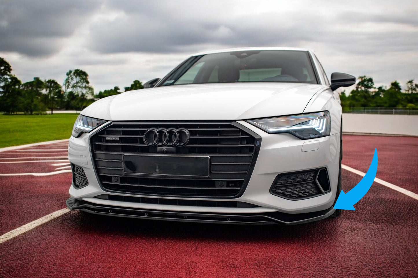 💯Splitter anteriore V.3 adatto per Audi A6 C8💯