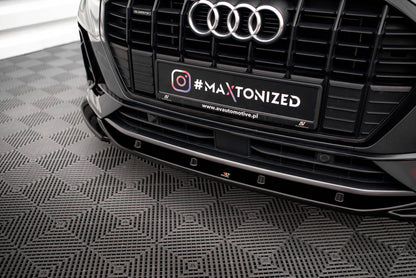 💫ART.8939 Splitter Anteriore V.3 per Audi Q3 Sportback / SUV S-Line F3 18-25💫