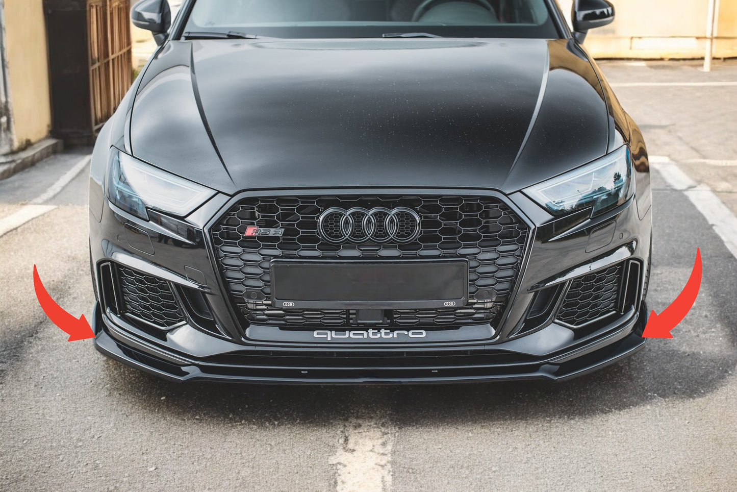 😍Front Splitter V.3 Suitable For Audi RS3 8V FL Sportback😍