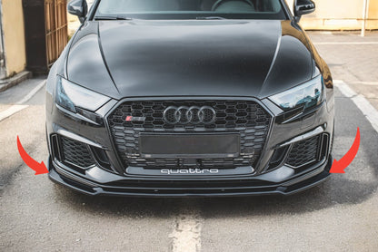 😍Front Splitter V.3 Suitable For Audi RS3 8V FL Sportback😍