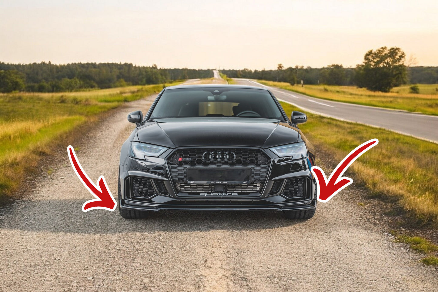 🔥Front splitter V.3 suitable for Audi RS3 8V FL Sportback🔥