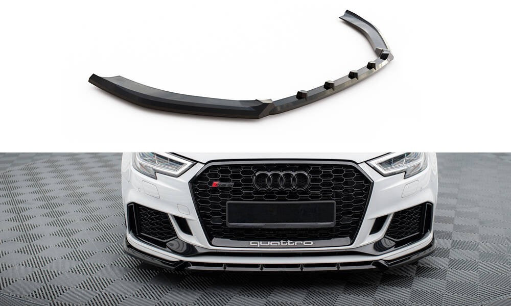 😎Splitter anteriore V.3 Adatto Per Audi RS3 Sedan 8V Facelift😎