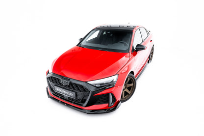 💫ART.8988 Splitter Anteriore V.3 adatto per Audi RS3 Sedan 8Y Facelift 2024💫
