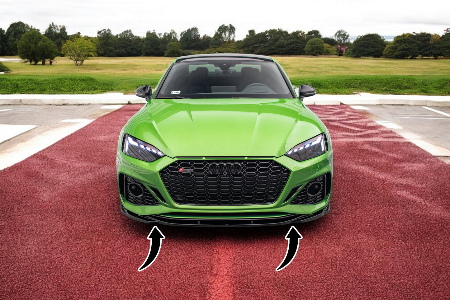 🔥Front splitter V.3 suitable for Audi RS5 F5 Facelift🔥