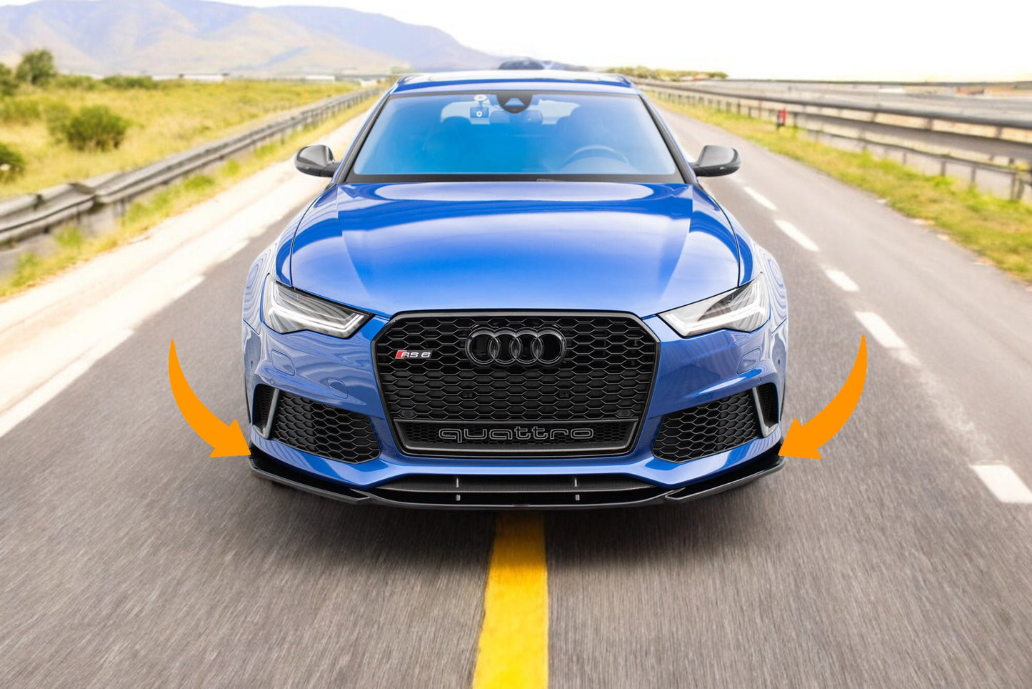 😍Front Splitter V.3 Suitable For Audi RS6 C7😍