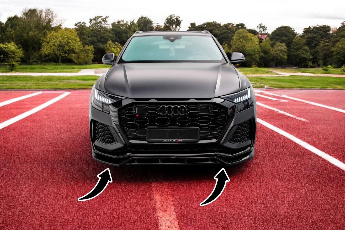 ⭐Splitter anteriore V.3 adatto per Audi RSQ8 Mk1⭐