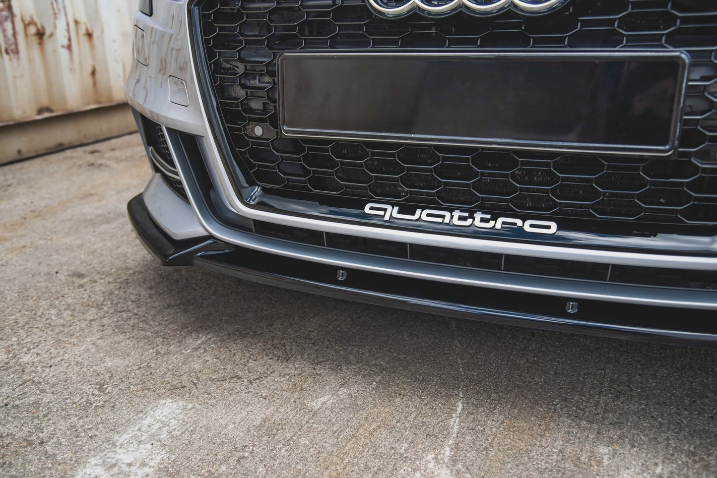 😎Front Splitter V.3 Suitable For Audi S3 / A3 S-Line 8V FL Sedan😎