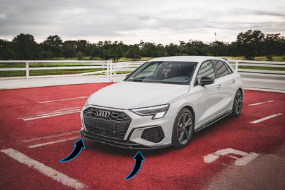 💫Splitter anteriore V.3 adatto per Audi S3 / A3 S-Line 8Y💫