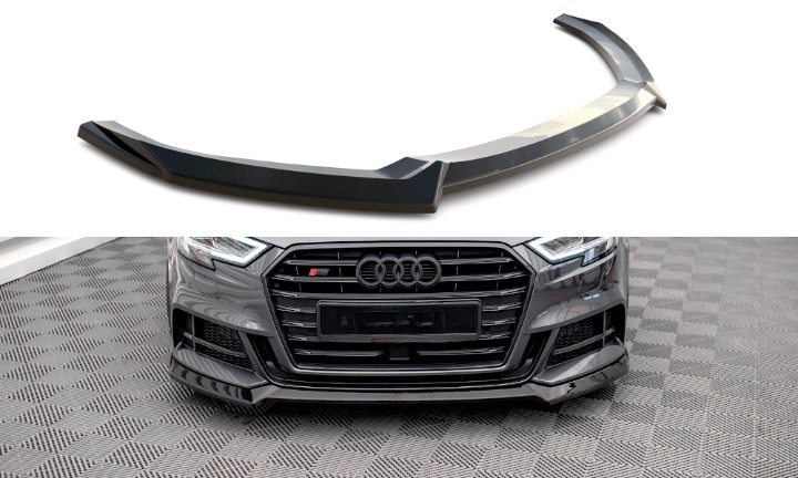 🔥Front splitter V.3 suitable for Audi S3 / A3 S-Line Sportback 8V Facelift🔥