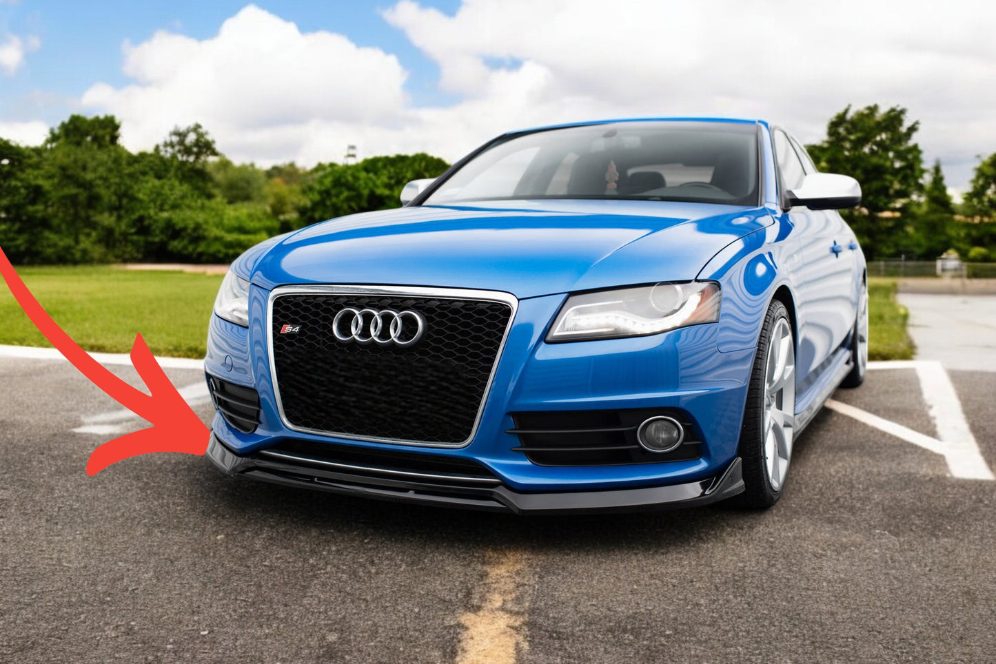 🤩Splitter Anteriore V.3 Adatto Per Audi S4/A4 S-Line B8🤩