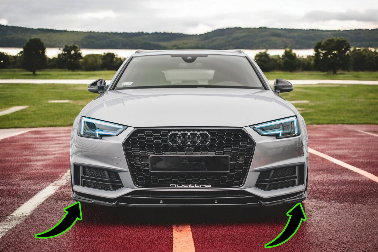 💫Splitter anteriore V.3 adatto per Audi S4 / A4 S-Line B9💫