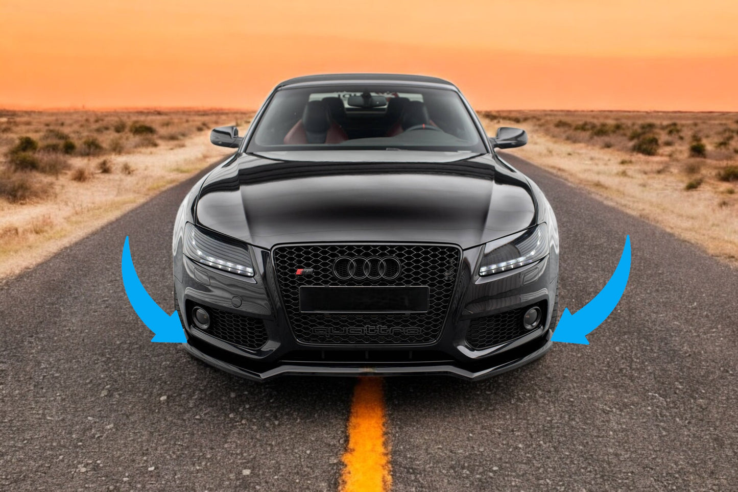 😎Front Splitter V.3 Suitable For Audi S5 / A5 S-Line 8T😎