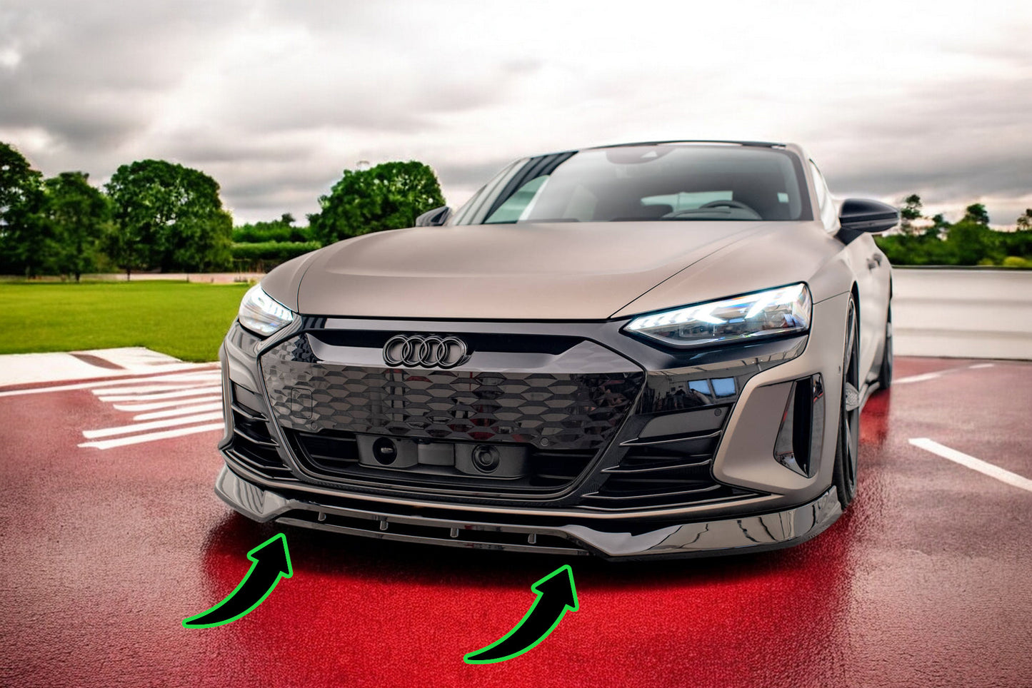 ✨Splitter anteriore V.3 adatto per  Audi e-Tron GT / RS GT Mk1✨