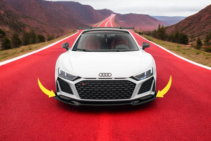 🌺Front splitter V.3 + flap suitable for Audi R8 Mk2 Facelift🌺