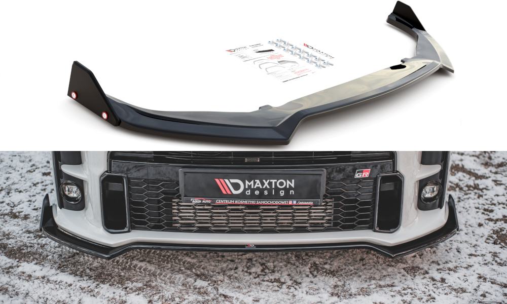 SPLITTER ANTERIORE V.3 + FLAPS adatto per TOYOTA GR YARIS MK4