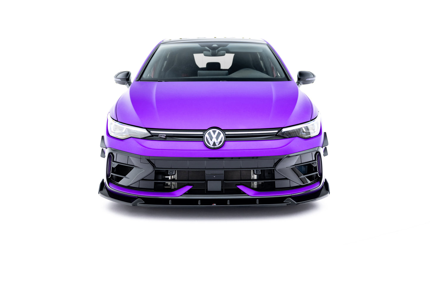 💫ART.9021 Splitter Anteriore V.3 + Flaps per VW Golf R Mk8 Facelift 2024💫
