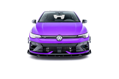 💫ART.9021 Splitter Anteriore V.3 + Flaps per VW Golf R Mk8 Facelift 2024💫