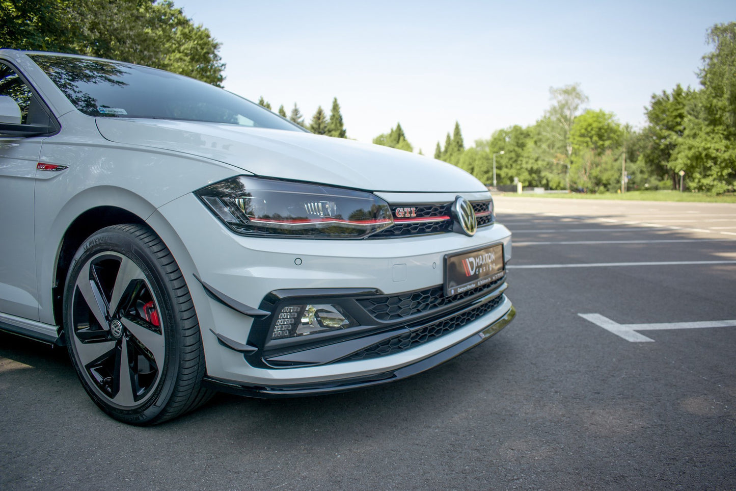 SPLITTER ANTERIORE V.3 ADATTO PER  VW POLO GTI MK6