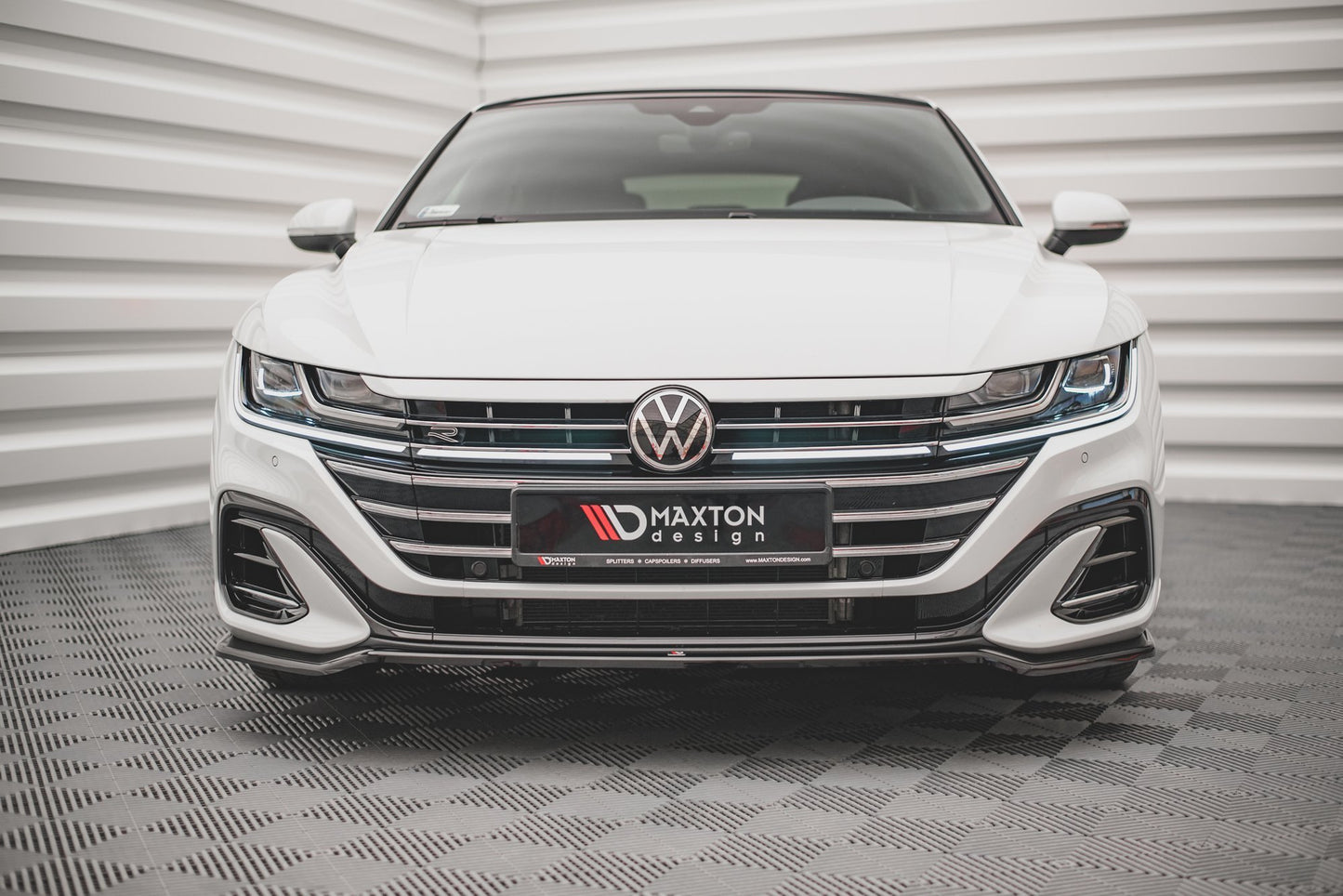 SPLITTER ANTERIORE V.3 ADATTO PER VOLKSWAGEN ARTEON R-LINE FACELIFT 2020-