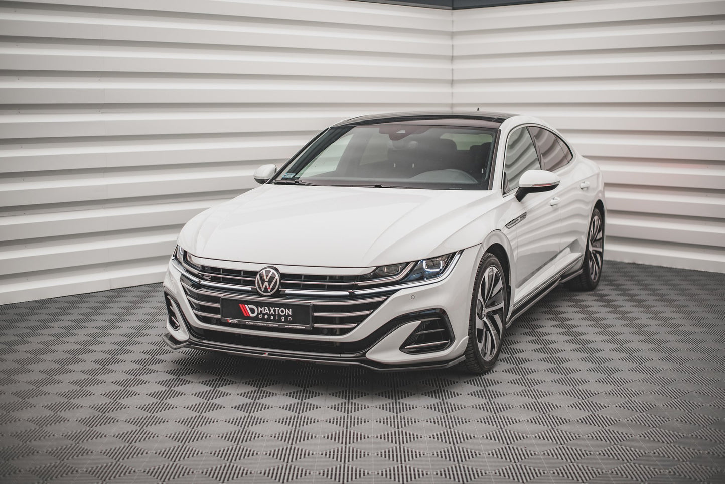 SPLITTER ANTERIORE V.3 ADATTO PER VOLKSWAGEN ARTEON R-LINE FACELIFT 2020-