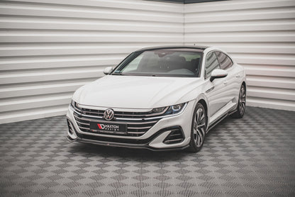 SPLITTER ANTERIORE V.3 ADATTO PER VOLKSWAGEN ARTEON R-LINE FACELIFT 2020-