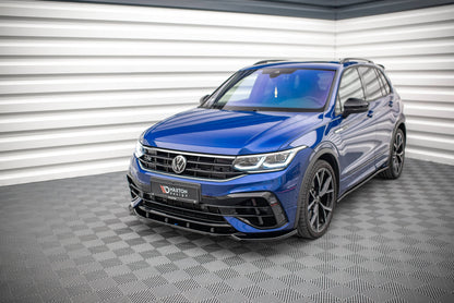 SPLITTER ANTERIORE V.3 ADATTO PER VOLKSWAGEN TIGUAN R / R-LINE MK2 FACELIFT