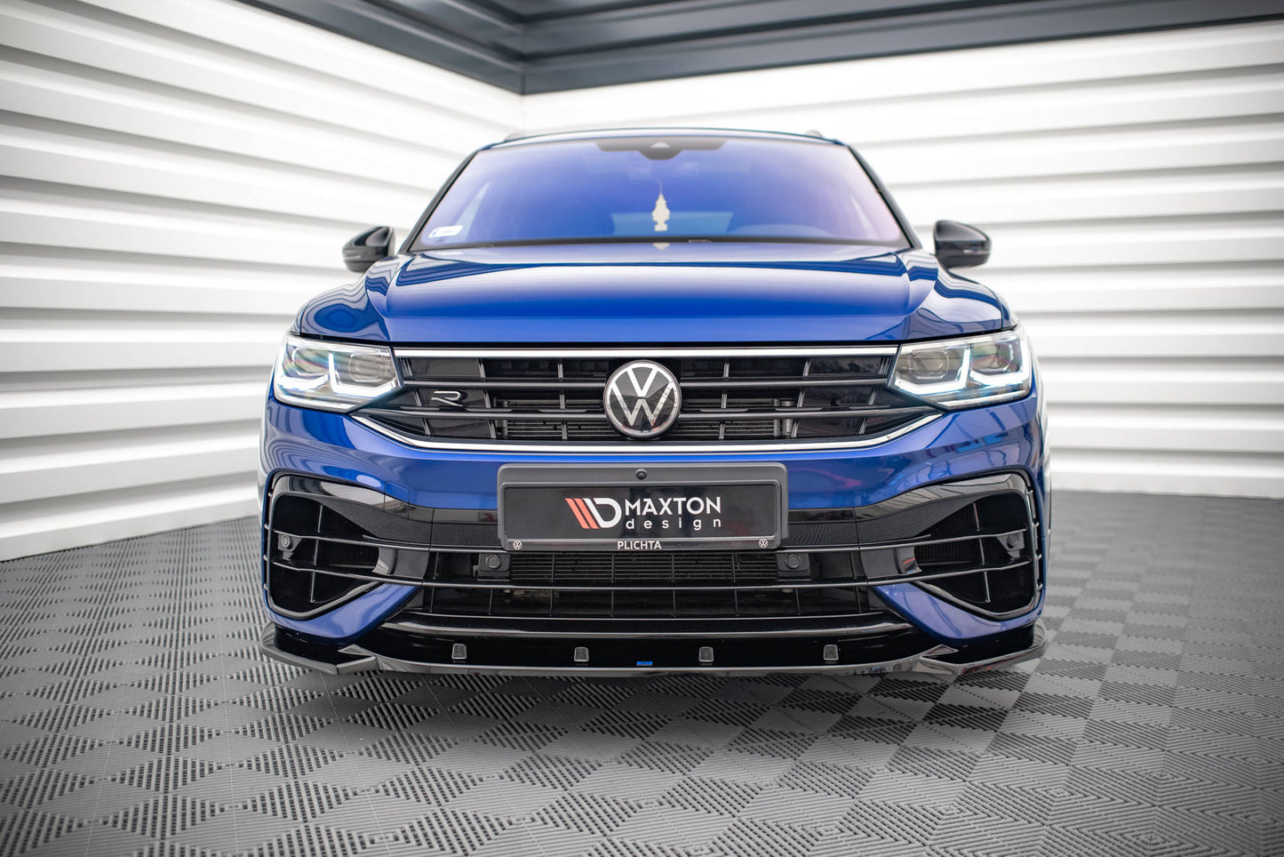 SPLITTER ANTERIORE V.3 ADATTO PER VOLKSWAGEN TIGUAN R / R-LINE MK2 FACELIFT