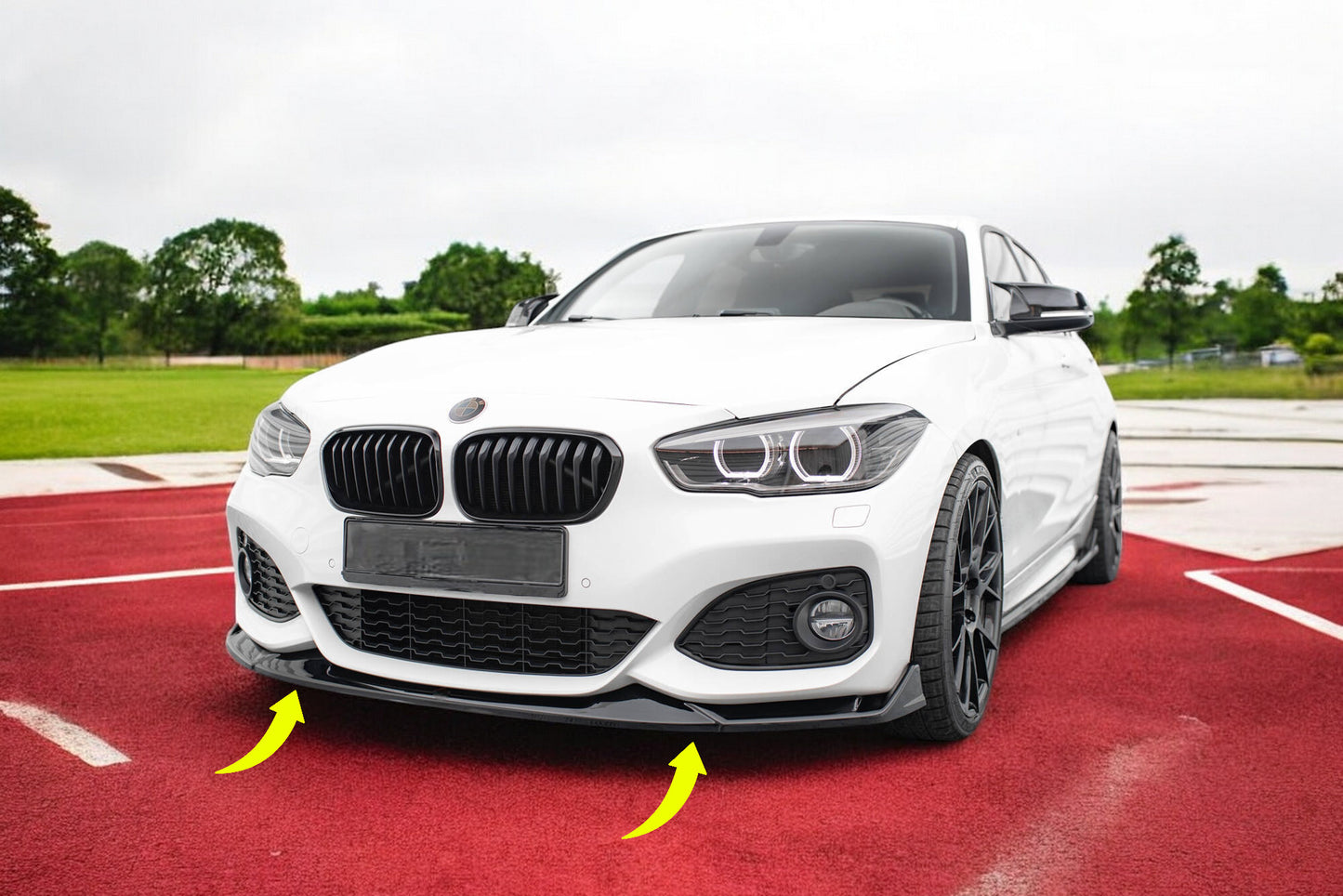 ⭐Front Splitter V.4 CSL Look suitable for BMW 1 M-Pack / M140i F20 Facelift⭐