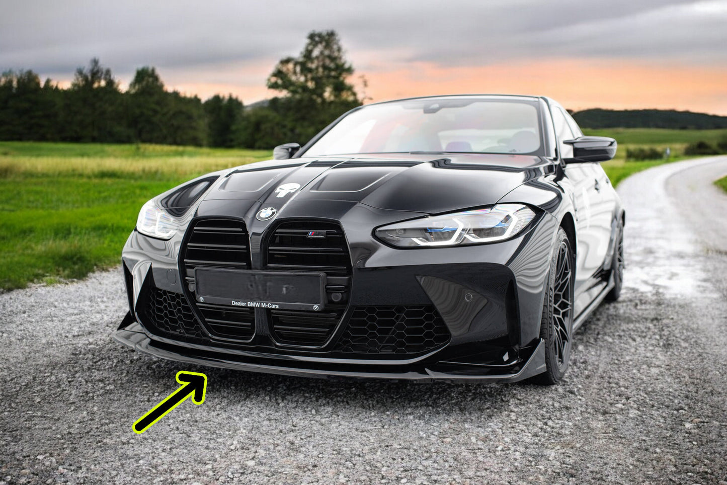 ⭐Splitter anteriore V.4 CSL Look BMW M3 Berlina / Touring G80 / G81⭐
