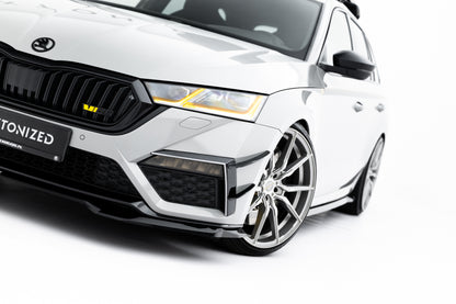 💫ART.9033 Splitter Anteriore V.4 per Skoda Octavia RS Mk4 2020-2024💫