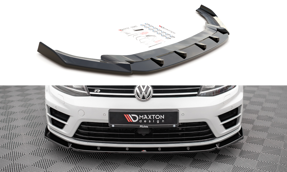 SPLITTER ANTERIORE ADATTO PER V.4 VOLKSWAGEN GOLF R MK7 2013-2016