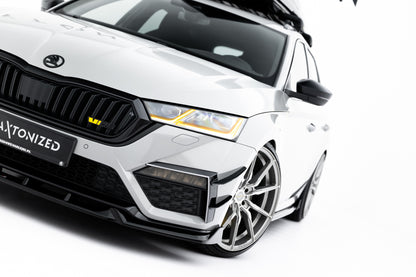 💫ART.9035 Splitter Anteriore V.5 per Skoda Octavia RS Mk4 2020-2024💫