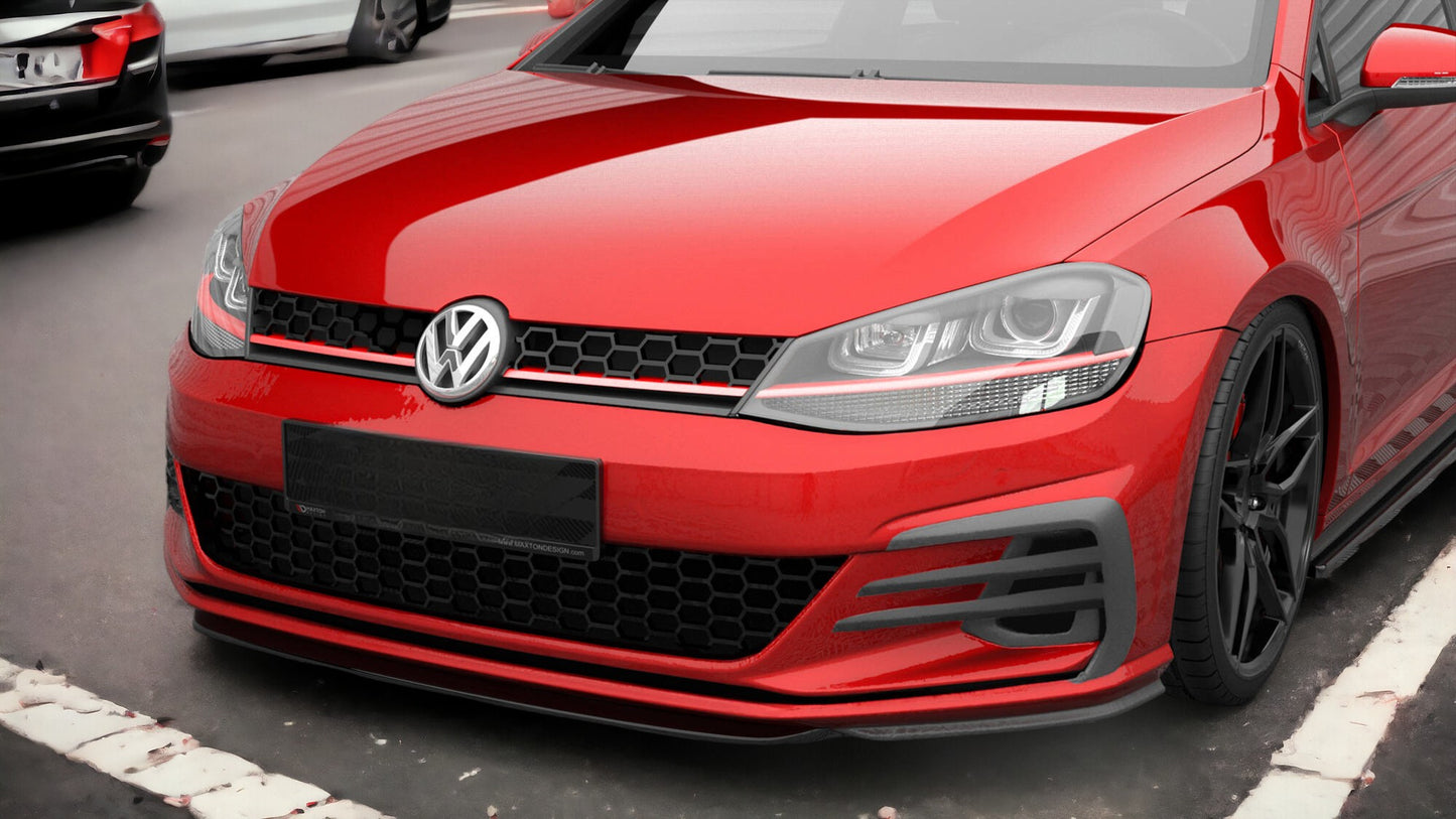 FRONT SPLITTER V.5 VOLKSWAGEN GOLF GTI MK7 FACELIFT 