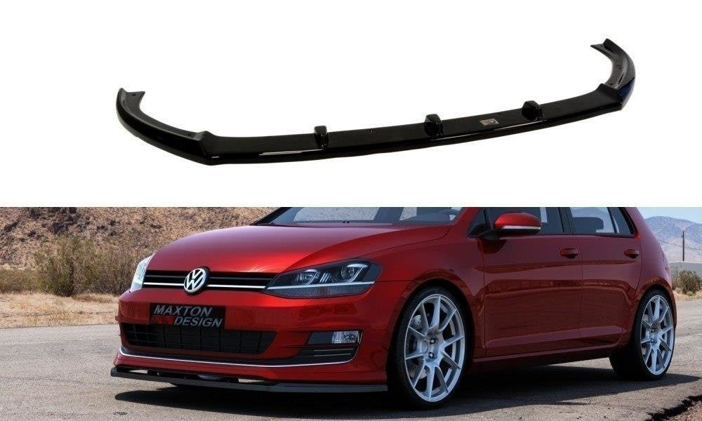 💫ART.8887 Splitter Anteriore Nero Lucido per Volkswagen Golf Mk7 Sport Pack💫