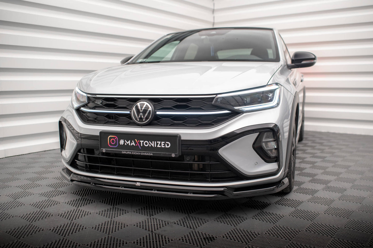 SPLITTER ANTERIORE adatto per VOLKSWAGEN TAIGO R-LINE MK1